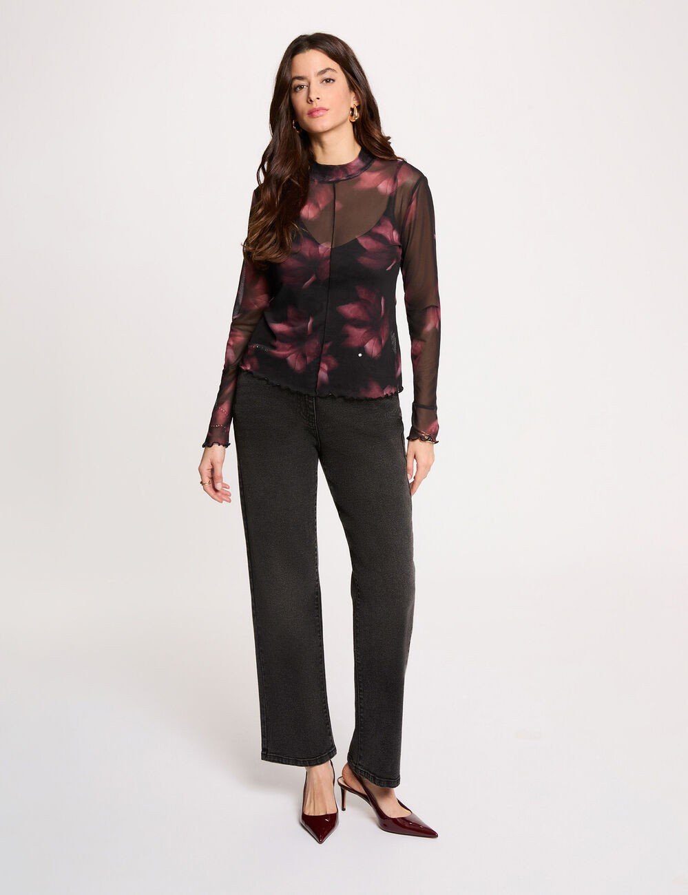 Camisola com transparência