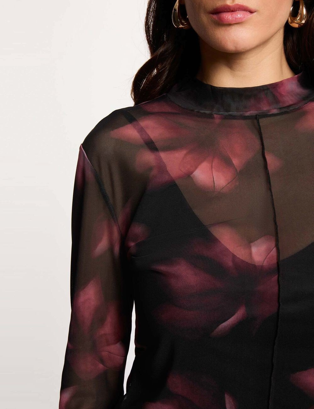 Camisola com transparência