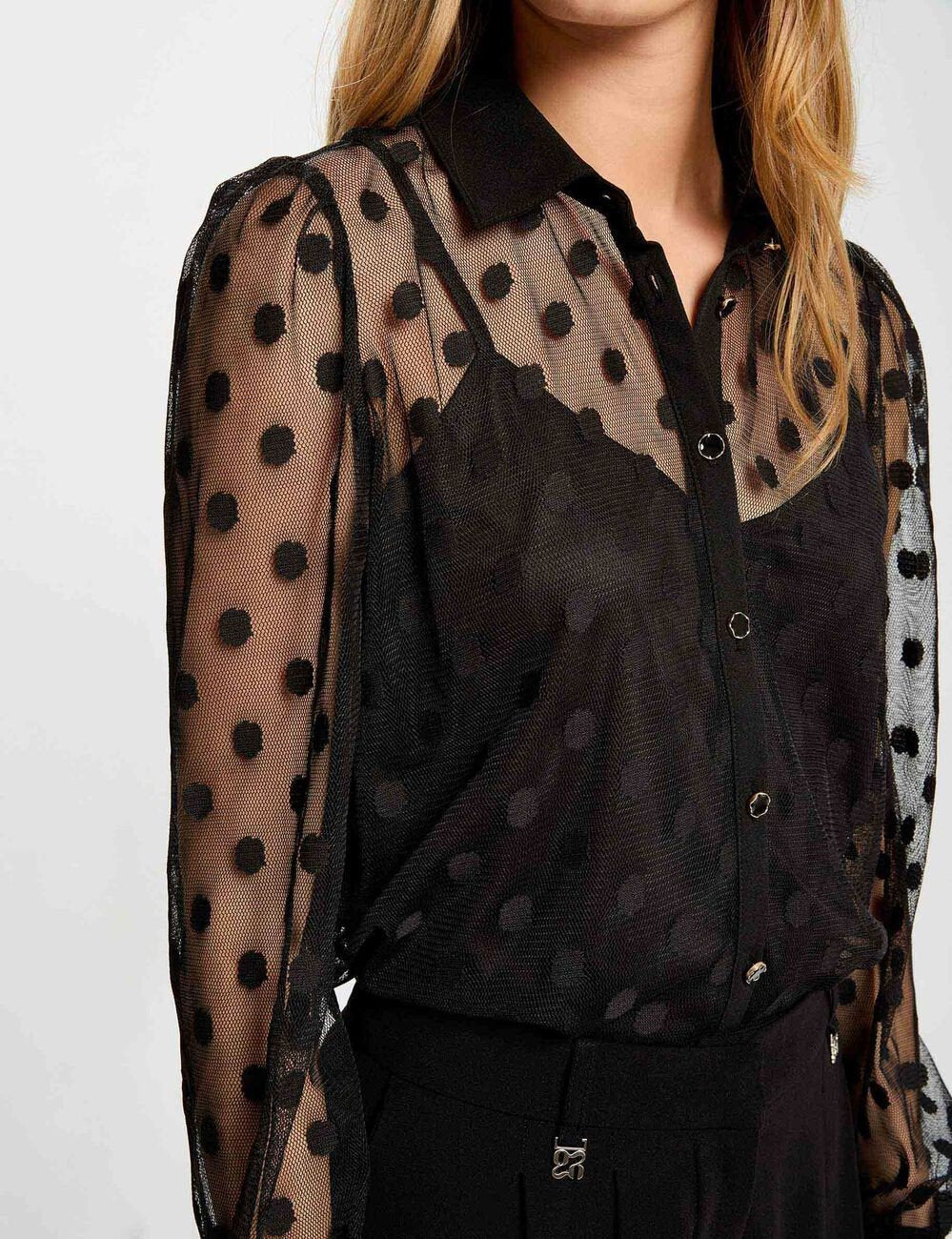 Camisa com transparência