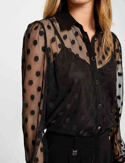 Camisa com transparência