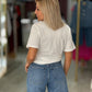 T-shirt com pedraria