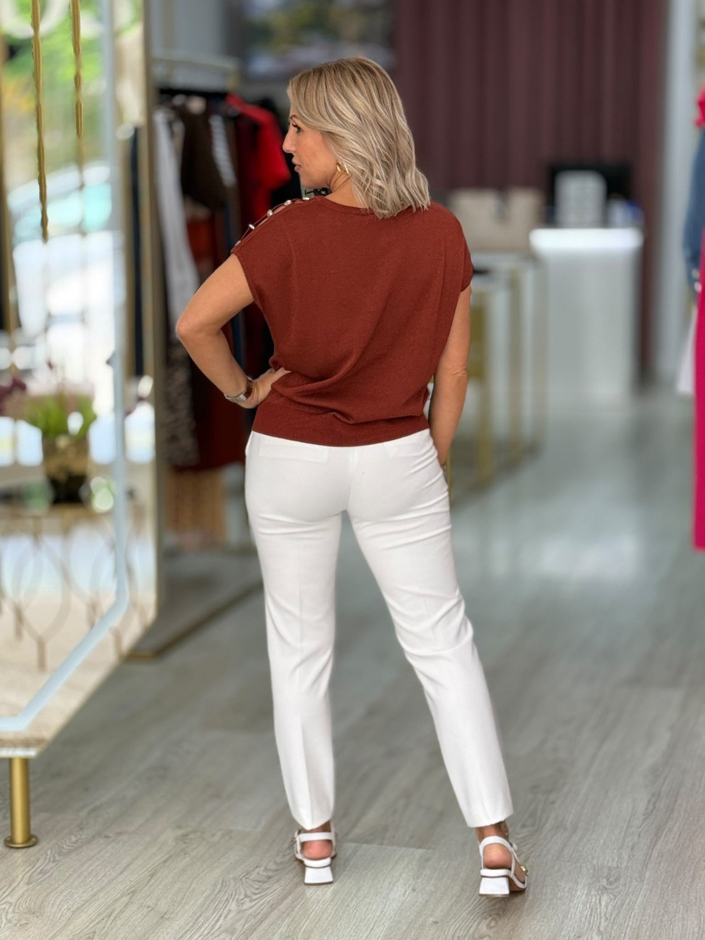 Camisola de malha oversize