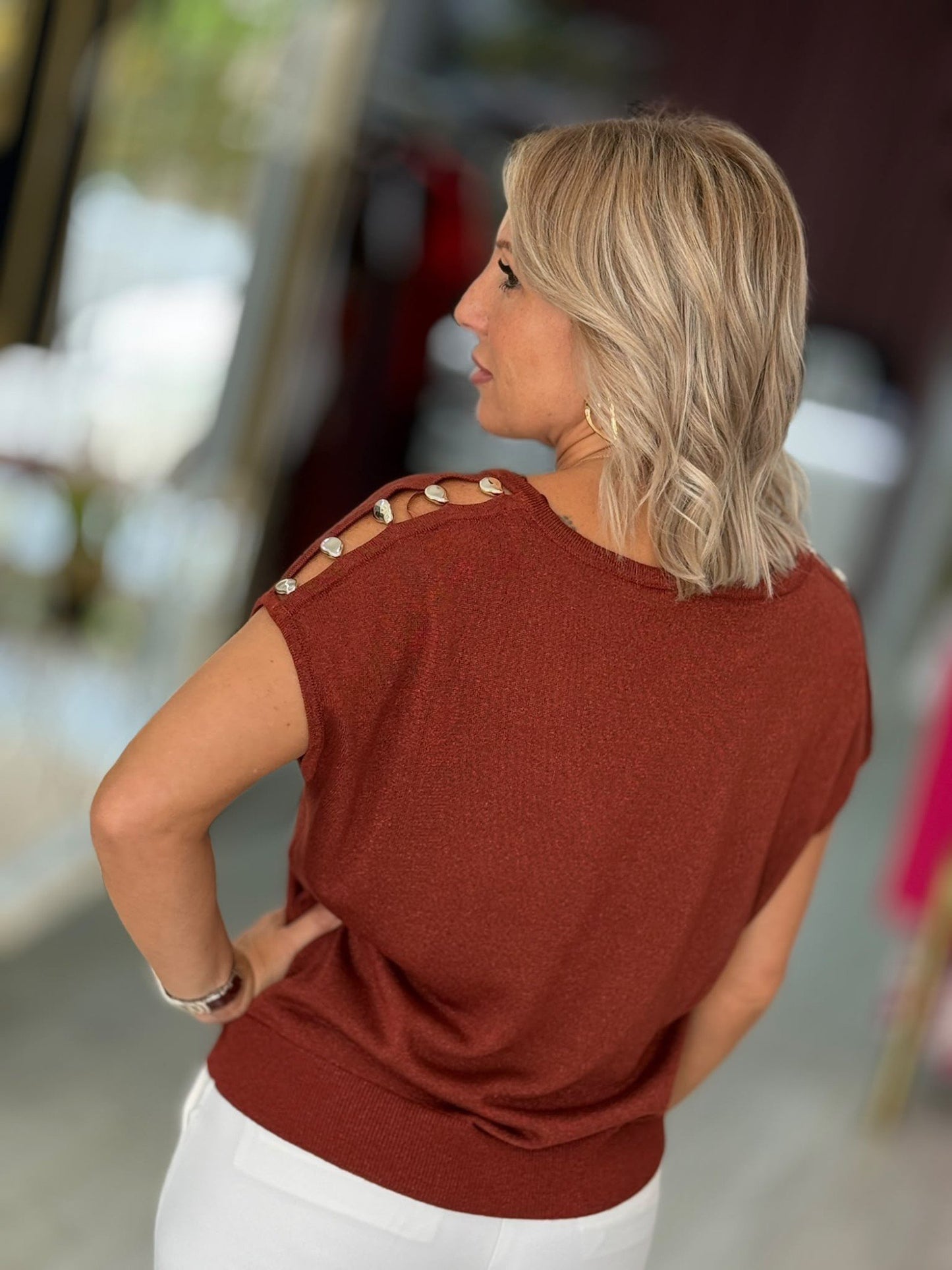 Camisola de malha oversize