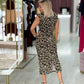 Vestido animal print