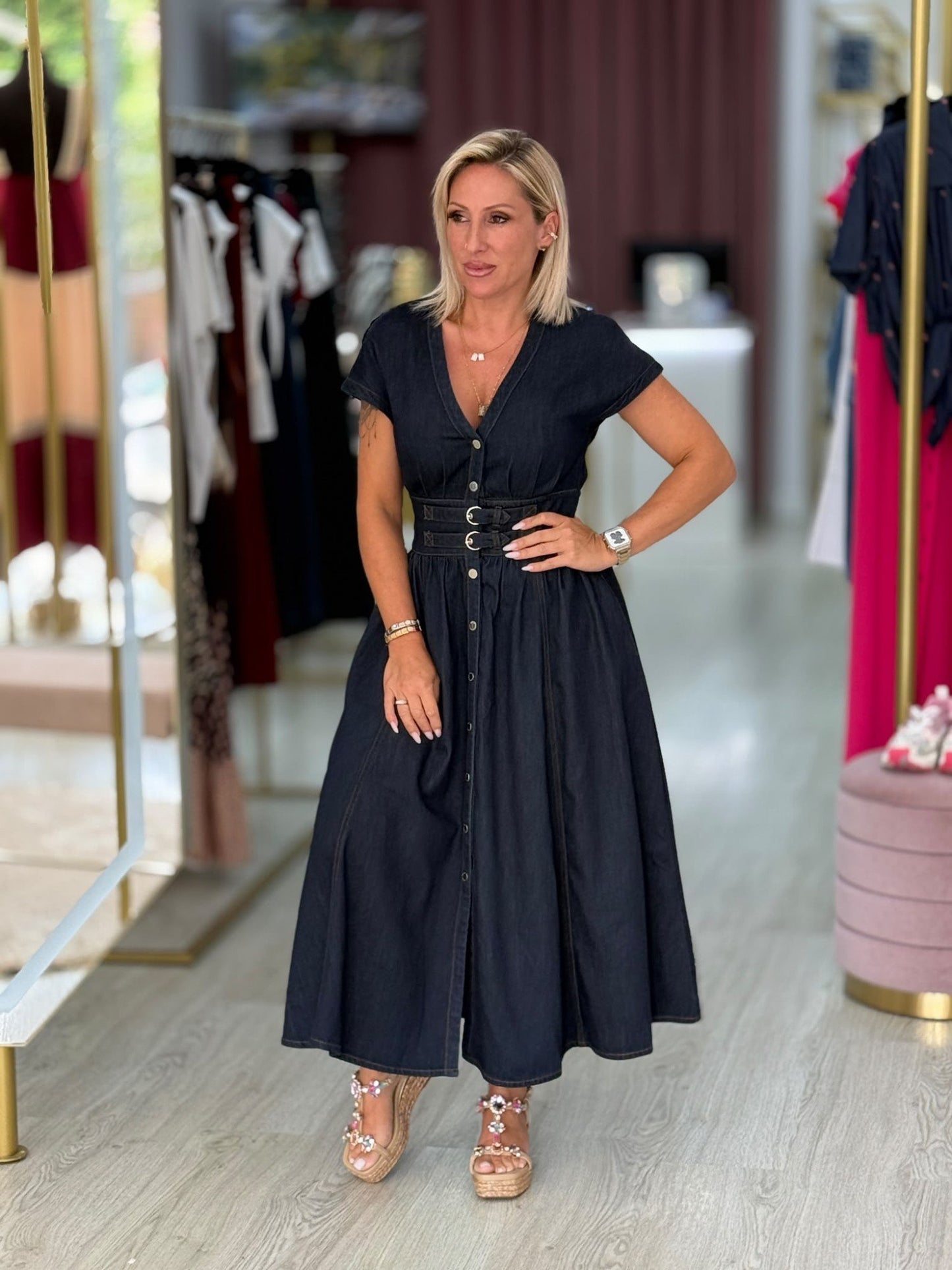 Vestido de ganga