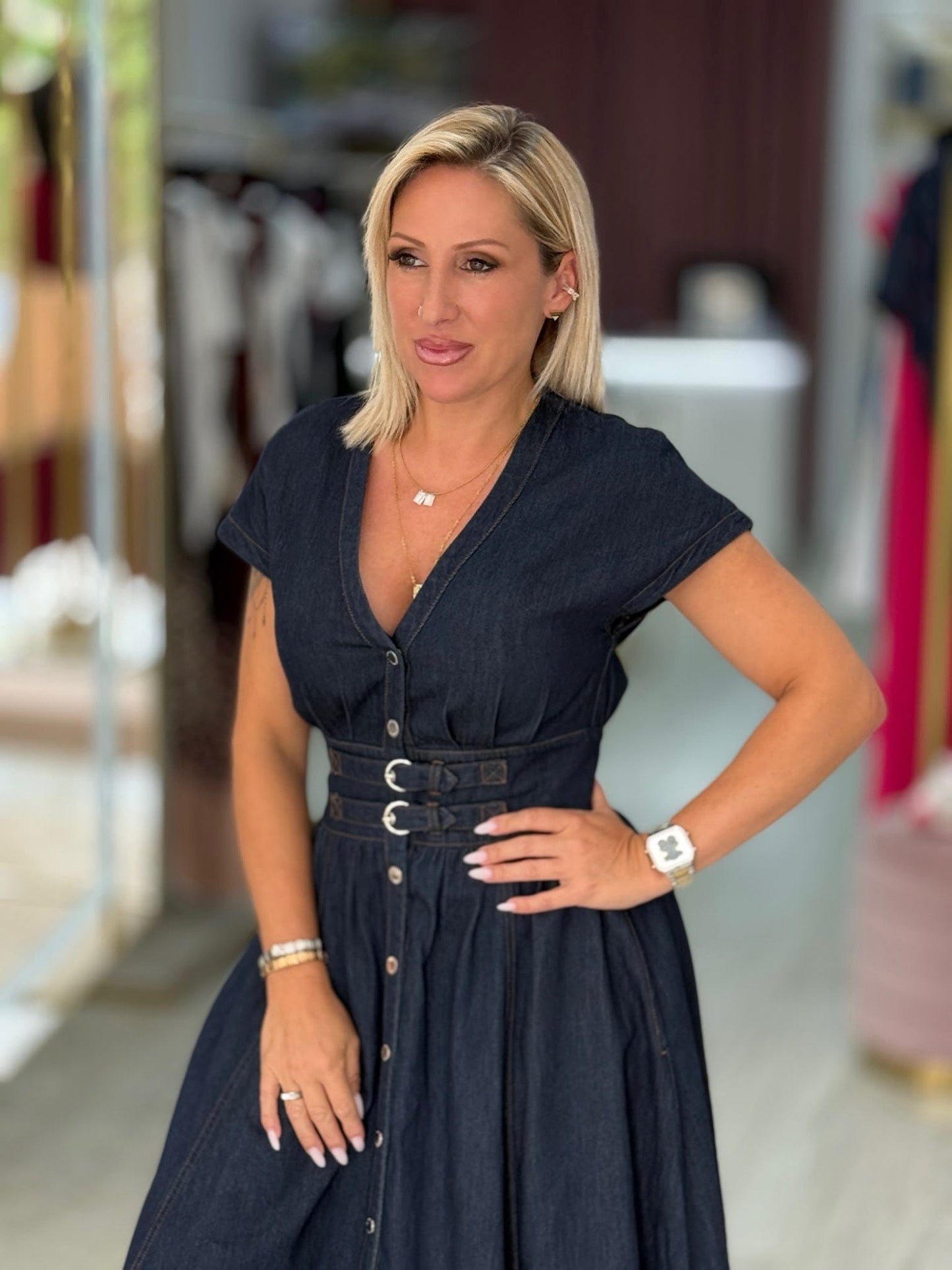 Vestido de ganga
