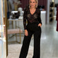 Body rendado com strass