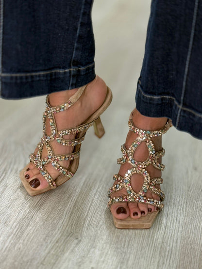 Sandália com strass