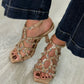 Sandália com strass