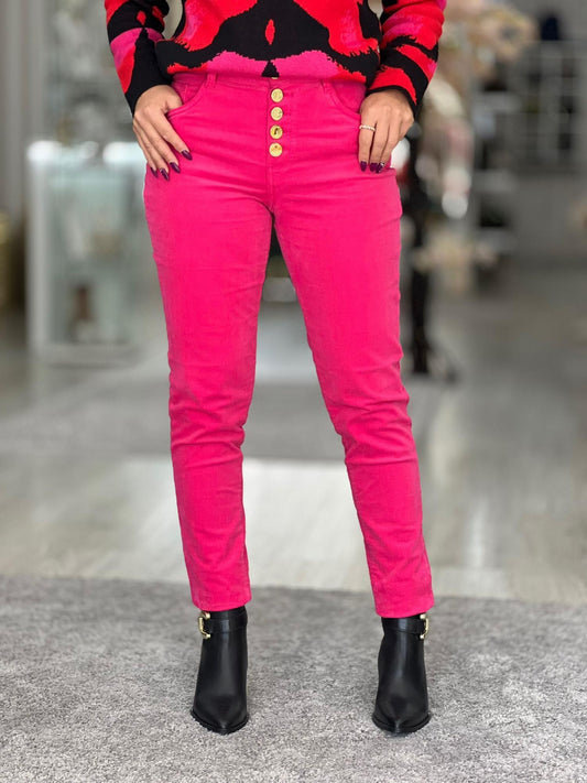 Calças de bombazine