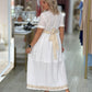 Vestido bordado inglês