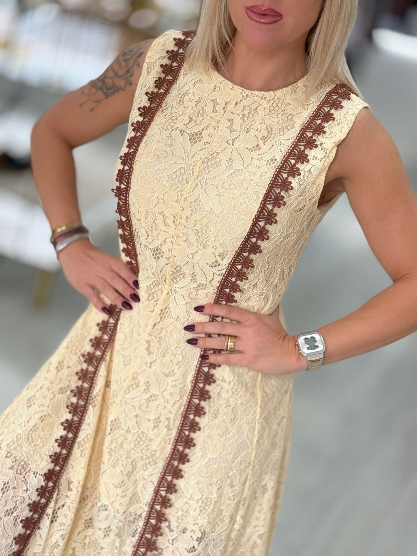 Vestido renda