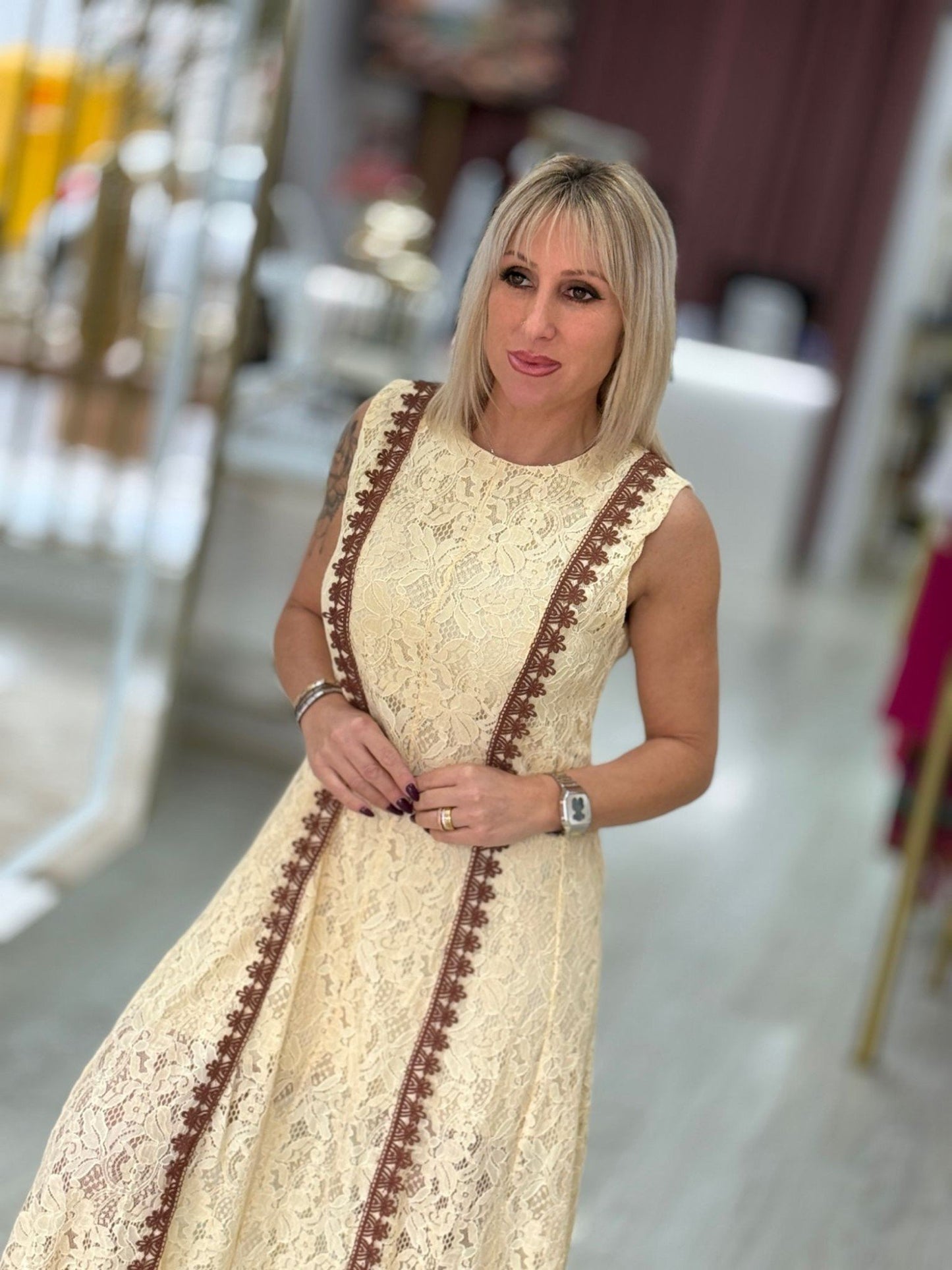 Vestido renda