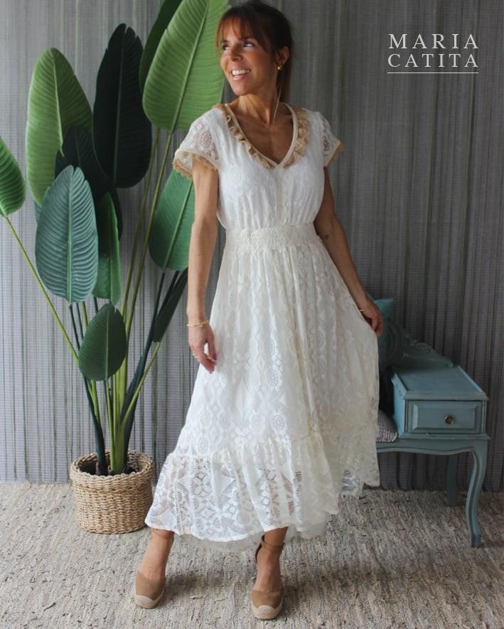 Vestido rendado