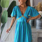 Vestido comprido riscas