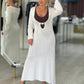 Vestido comprido com argola