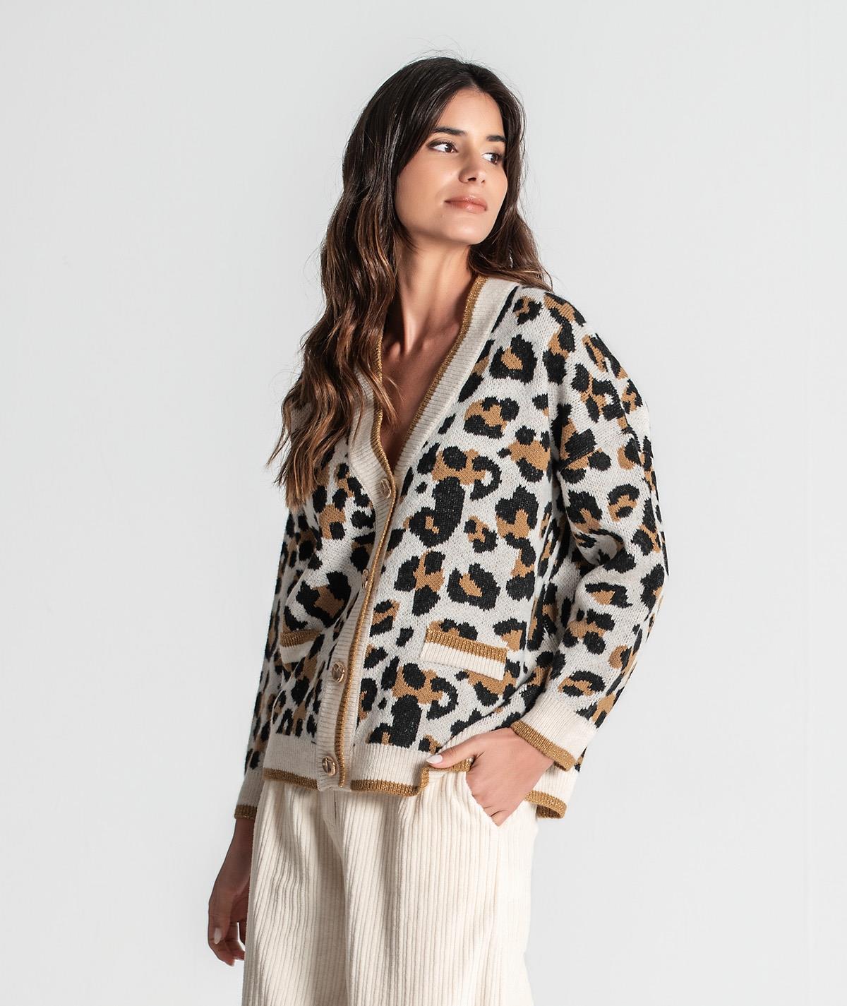 Casaco animal print