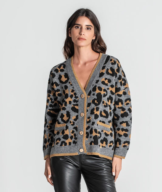 Casaco animal print