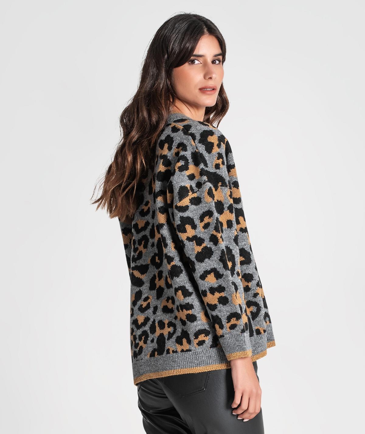 Casaco animal print