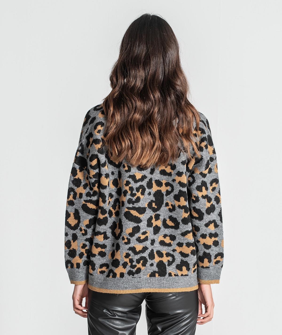 Casaco animal print