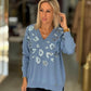 Camisola leopardo com lantejoulas