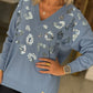 Camisola leopardo com lantejoulas