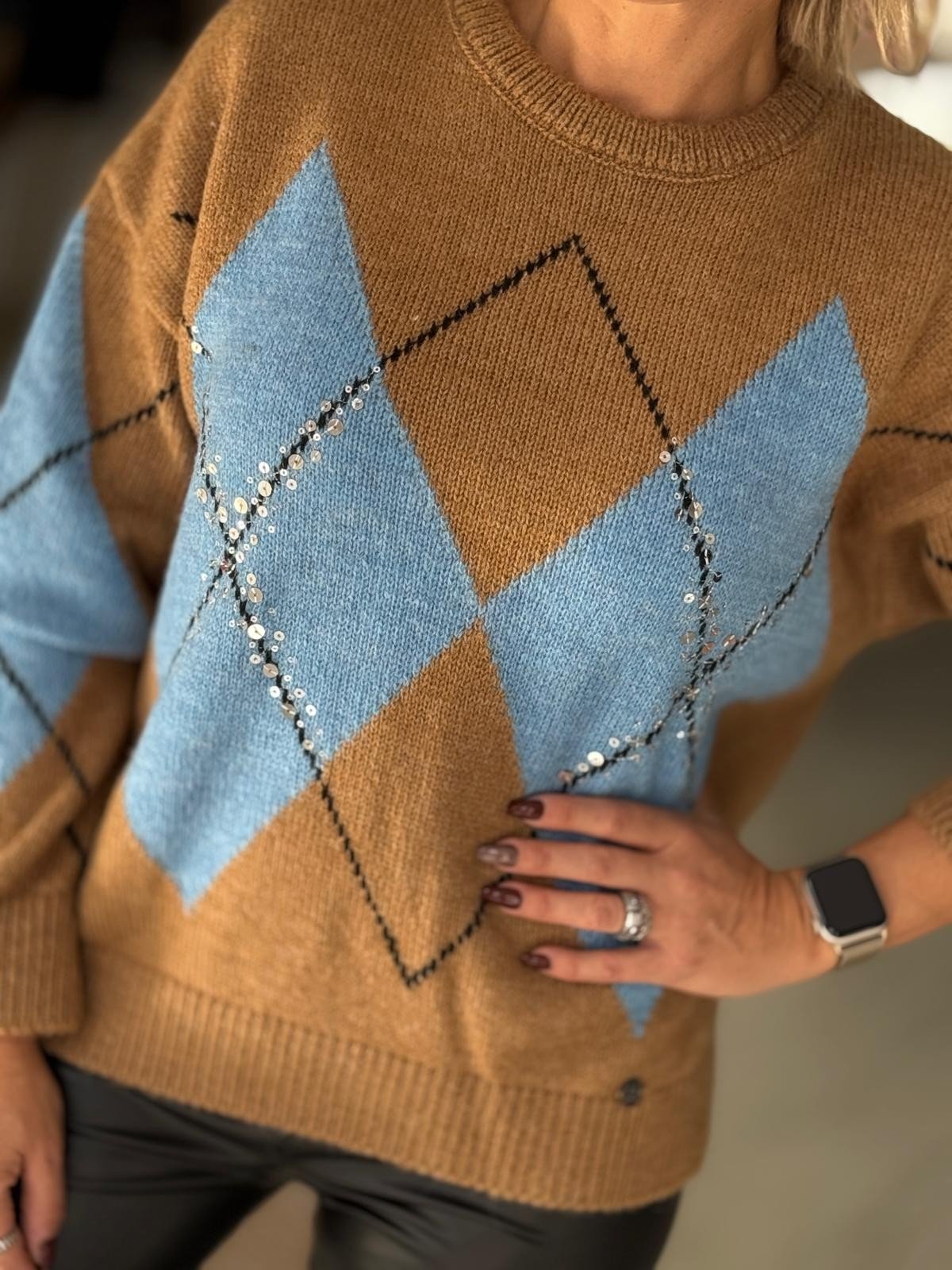 Camisola jacquard losangos (+ cores)