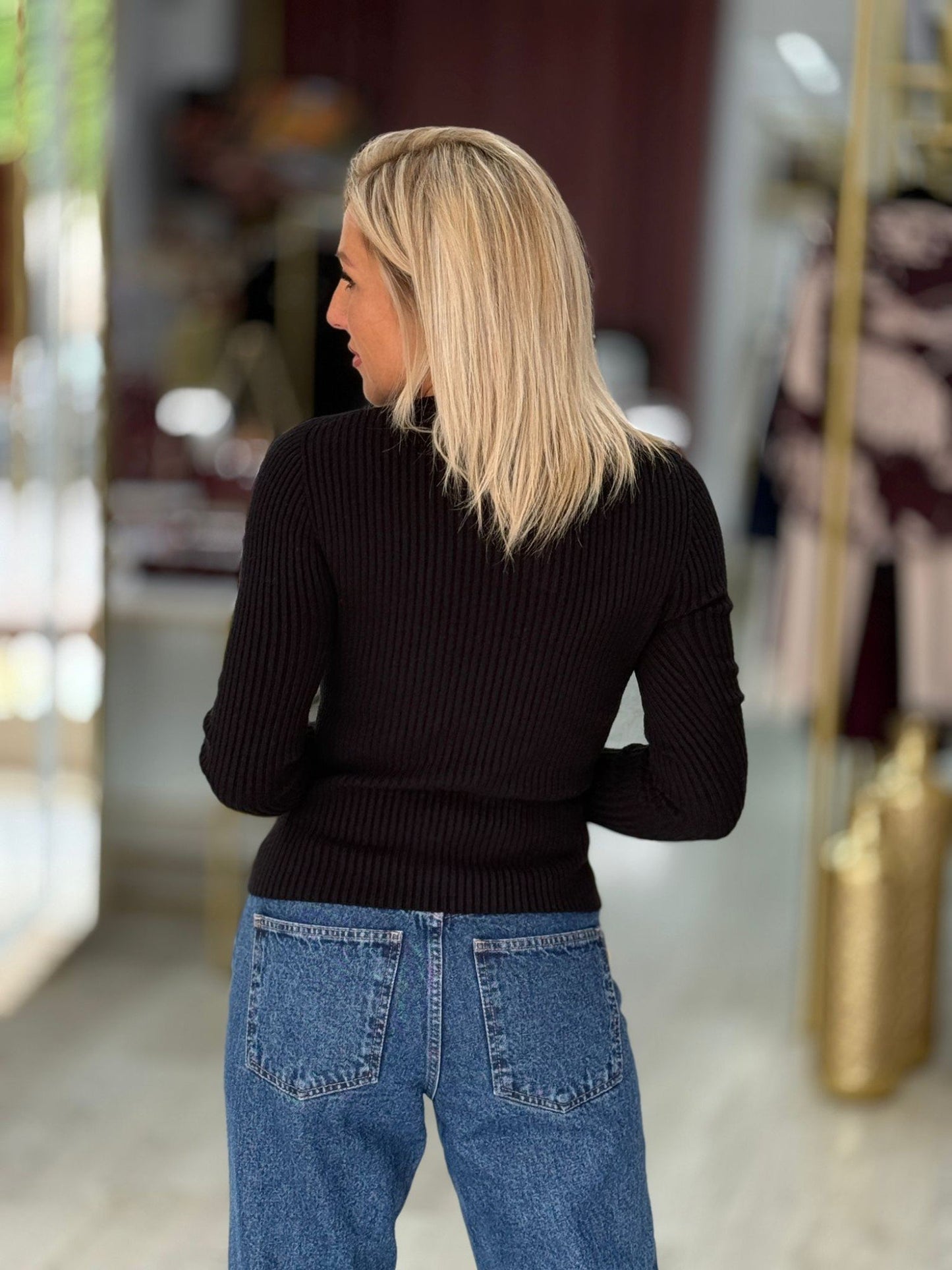 Camisola canelada com chapa r (+ cores)