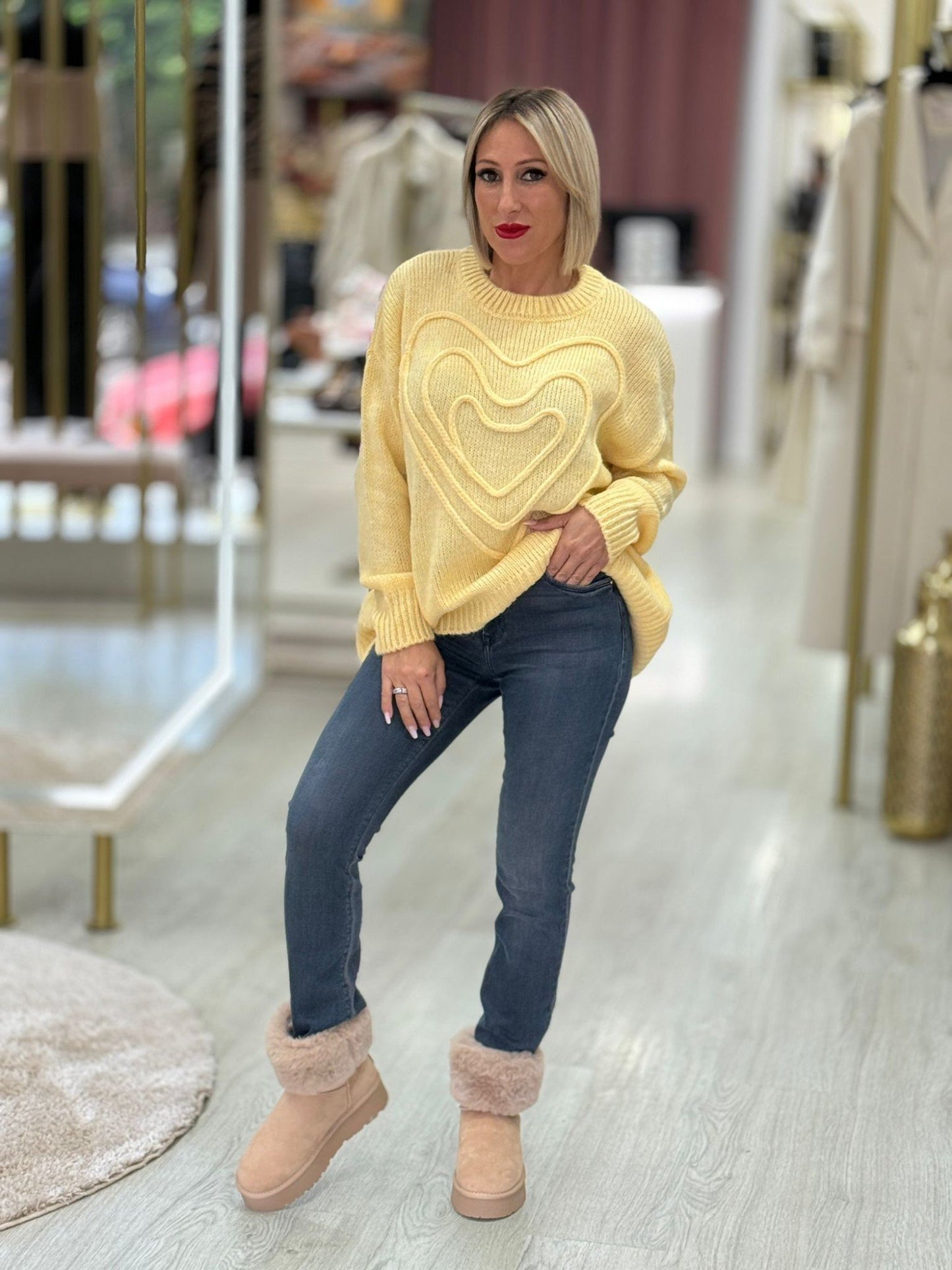 Camisola bordado coração (+ cores)