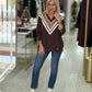 Camisola decote em v