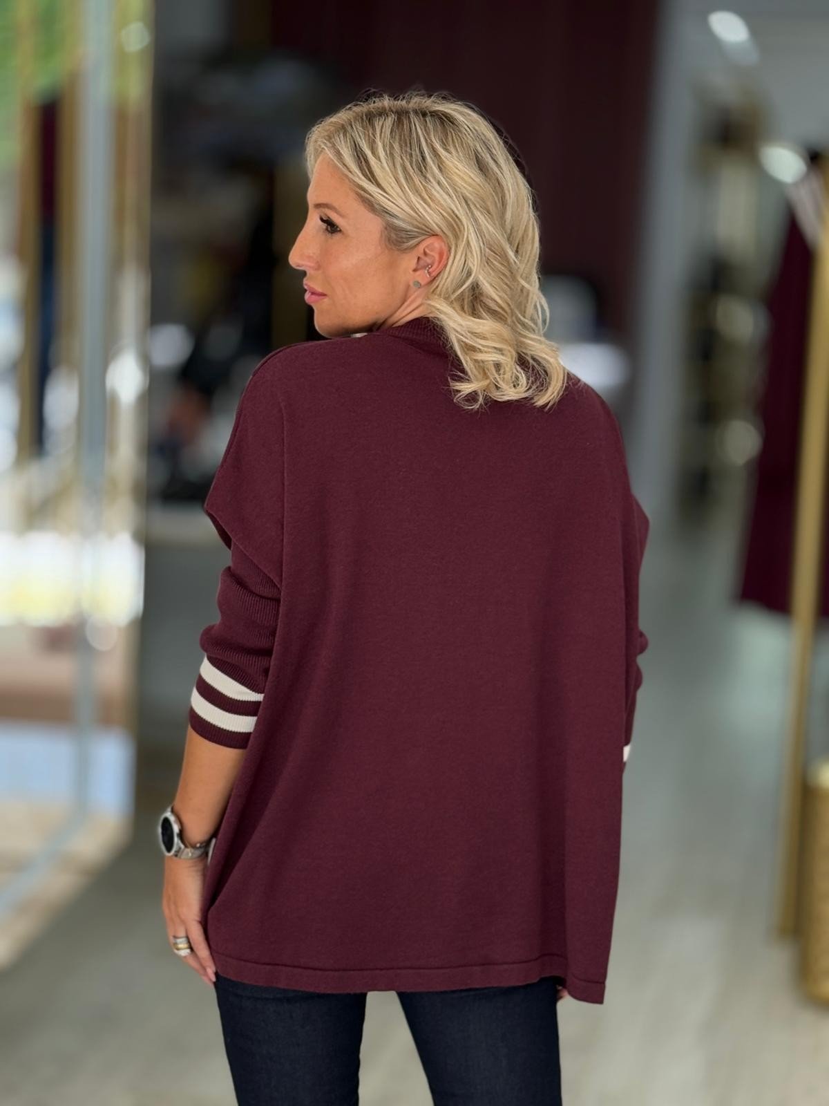 Camisola oversize riscas (+ cores)
