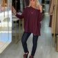 Camisola oversize com botões