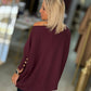 Camisola oversize com botões
