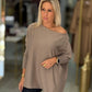 Camisola oversize com botões