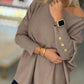 Camisola oversize com botões