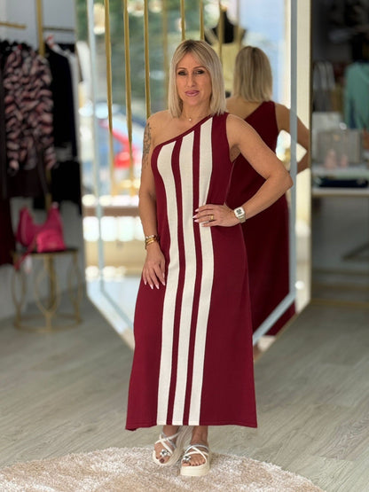 Vestido comprido riscas (+ cores)
