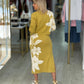 Casaco curto com jacquard flores