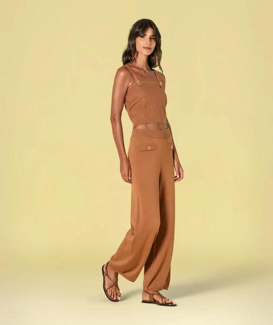 Top alças com botões