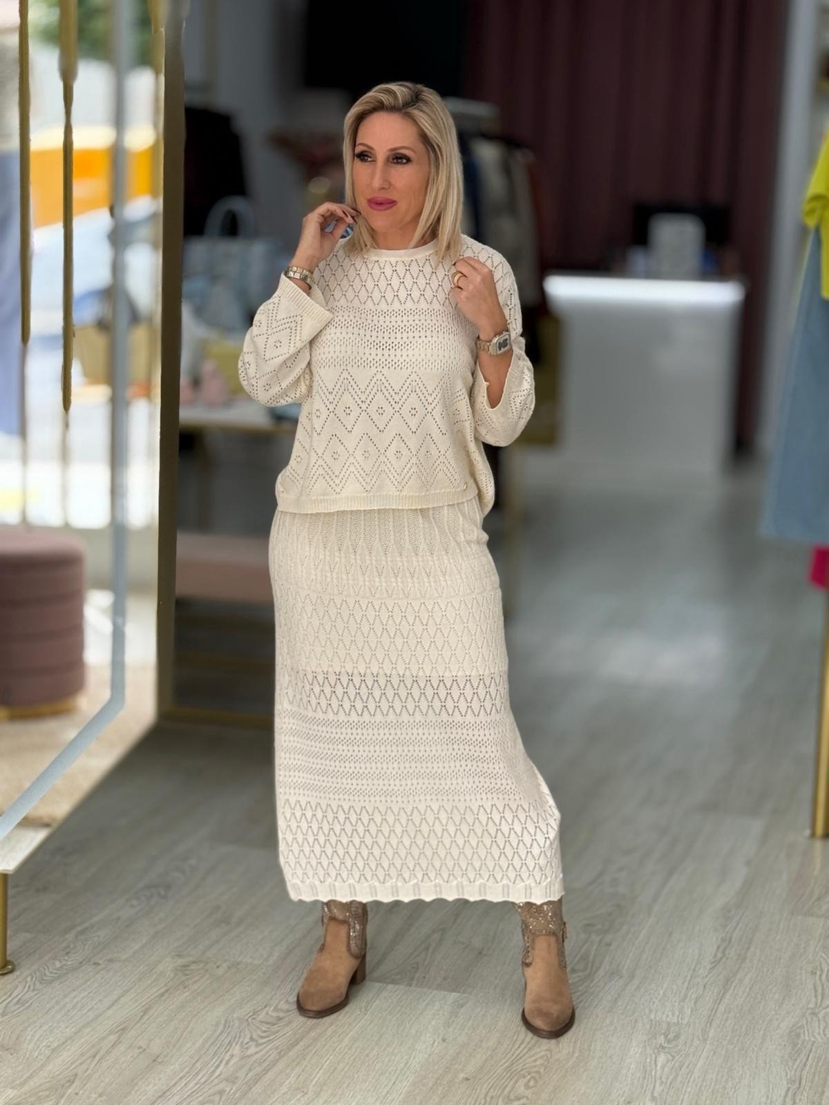 Camisola perfurada