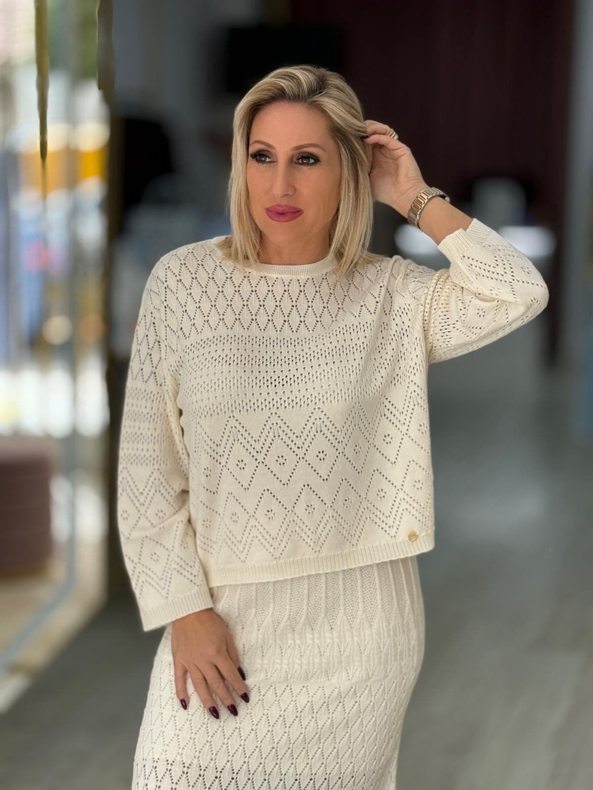 Camisola perfurada