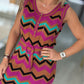 Vestido zigzag