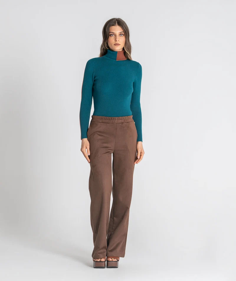 Camisola gola alta bicolor (+ cores)
