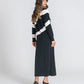 Vestido comprido jacquard