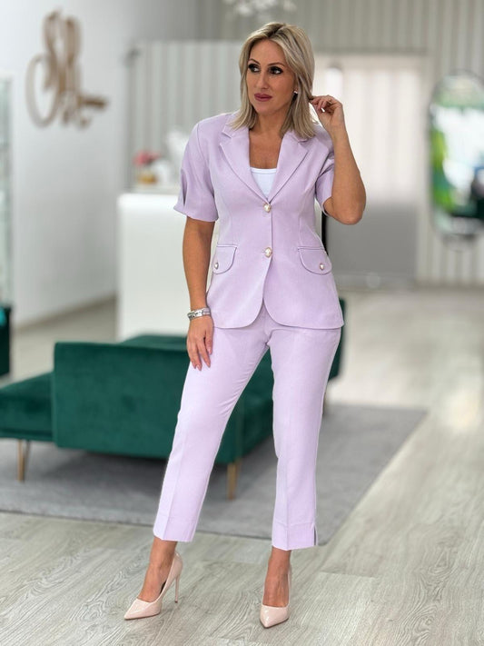 Blazer clássico manga curta