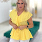 Blusa com folhos