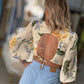 Blusa Cropped Estampada