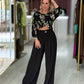 Blusa Cropped Estampada