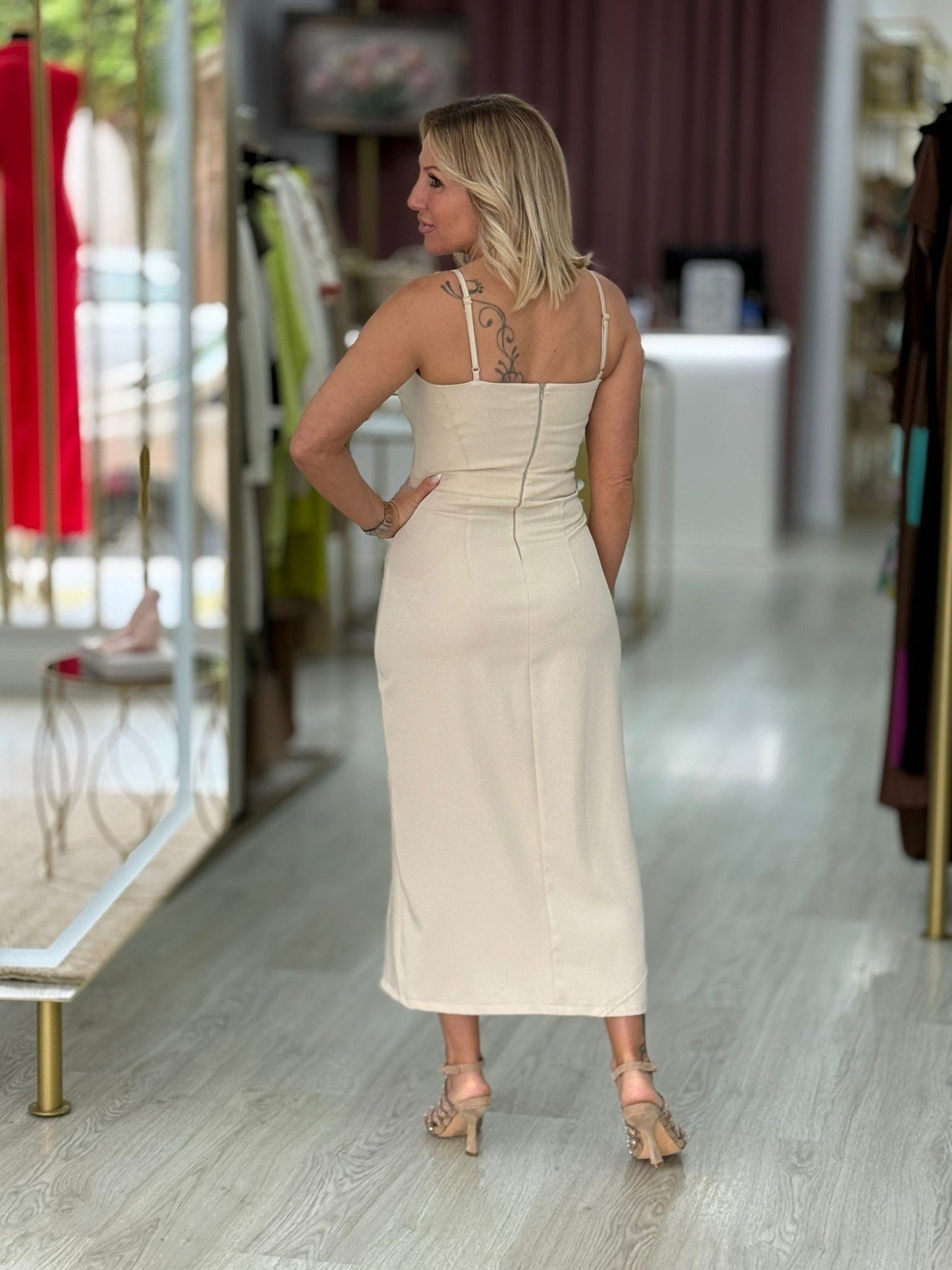 Vestido de alças