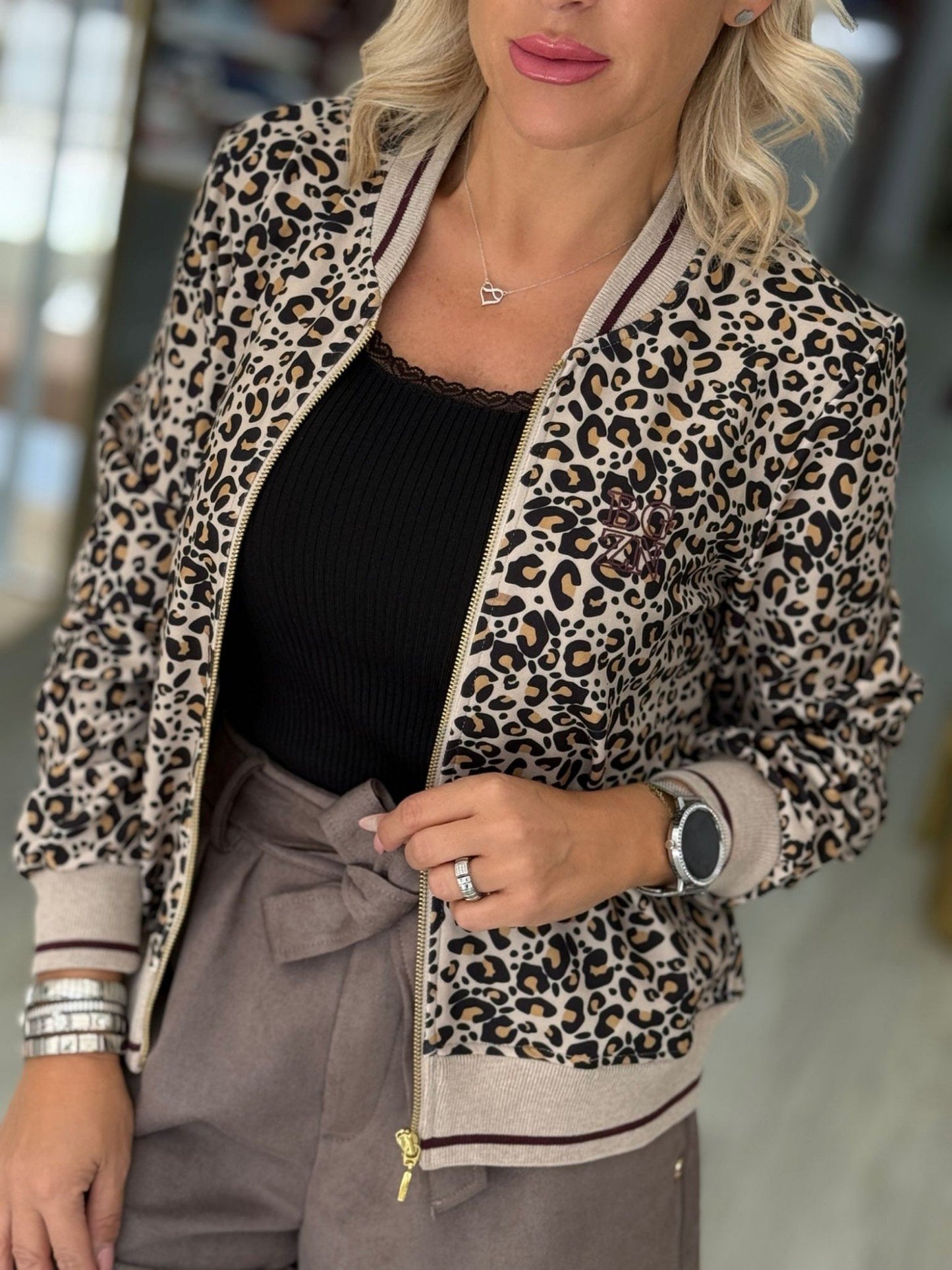 Bomber animal print