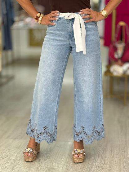 Jeans bordado